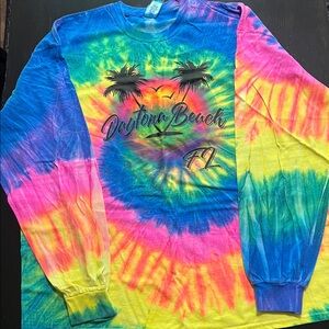 Colorful Tie-Dye Long Sleeve Shirt